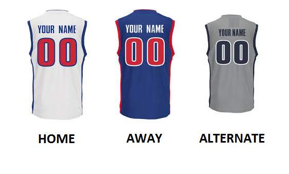 (image for) DETROIT PRO BASKETBALL Number Kit - Click Image to Close